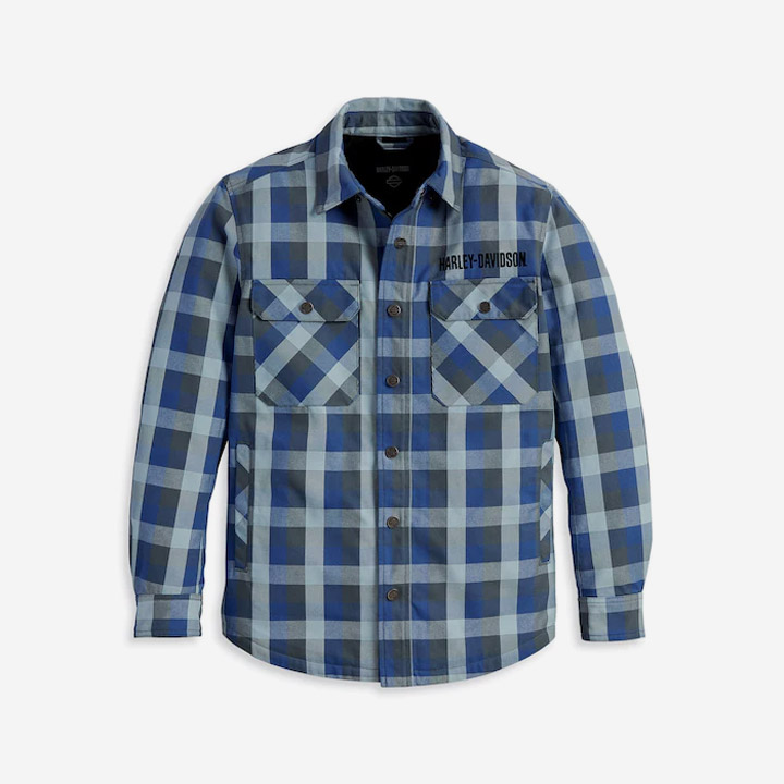 남성 오퍼레이티브 라이딩 셔츠재킷 BLUE